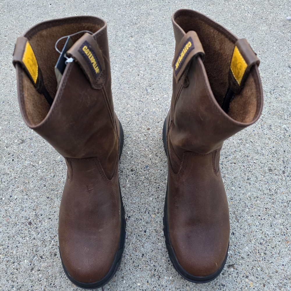 Caterpillar Men's Brown Leather  Size 11 Boots - Picture 6 of 14